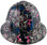 Flaming Dice Pink Design Full Brim Hydro Dipped Hard Hats