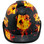 Flaming Aces Design Cap Style Hydro Dipped Hard Hats with Edge~ Front View