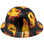 Flaming Aces Design Full Brim Hydro Dipped Hard Hats - Left