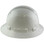 Pyramex Ridgeline Full Brim Style Hard Hat with Shiny White Graphite Pattern with White Decals - Right View