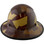 DAX Fiberglass Composite Hard Hat - Full Brim 5050 Desert Camo Natural Tan - with Protective Edge