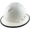Pyramex Ridgeline Vented White Full Brim Style Hard Hat - 4 Point Suspensions with Protective Edge obliue
