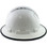 Pyramex Ridgeline Vented White Full Brim Style Hard Hat - 4 Point Suspensions with Protective Edge right