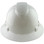 Pyramex Ridgeline Vented White Full Brim Style Hard Hat - 4 Point Suspensions Front