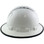 Pyramex Ridgeline Vented White Full Brim Style Hard Hat - 4 Point Suspensions with Protective Edge left