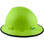 MSA V-Gard Full Brim Hard Hats with Staz On Suspensions Hi-Viz Yellow Green - with Protective Edge