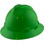 MSA V-Gard Full Brim Hard Hats with Staz On Suspensions Lime Green - Oblique View