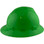 MSA V-Gard Full Brim Hard Hats with Staz On Suspensions Lime Green - Right View