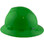 MSA V-Gard Full Brim Hard Hats with Staz On Suspensions Lime Green - Left View