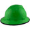 MSA V-Gard Full Brim Hard Hats with Staz On Suspensions Lime Green - with Protective Edge