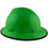 MSA V-Gard Full Brim Hard Hats with Staz On Suspensions Lime Green - with Protective Edge