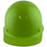 Skullgard Cap Style With Ratchet Suspension Lime Green - Front View