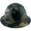 Actual Carbon Fiber Hard Hat - Full Brim Jungle Camo