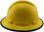 Pyramex Full Brim RIDGELINE Hard Hat Yellow 4 Point Suspensions Right with edge