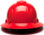 Pyramex Full Brim RIDGELINE Hard Hat Red 4 Point Suspensions Back view