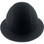 Dynamic Wofljaw Full Brim Fiberglass Hard Hat with 8 Point Ratchet Suspension - Black - Front View