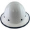 Dynamic Wofljaw Full Brim Fiberglass Hard Hat with 8 Point Ratchet Suspension - White - with Protective Edge