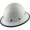 Dynamic Wofljaw Full Brim Fiberglass Hard Hat with 8 Point Ratchet Suspension - White - with Protective Edge