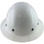 Dynamic Wofljaw Full Brim Fiberglass Hard Hat with 8 Point Ratchet Suspension - White - Front View