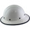 Dynamic Wofljaw Full Brim Fiberglass Hard Hat with 8 Point Ratchet Suspension - White - with Protective Edge