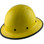 Dynamic Wofljaw Full Brim Fiberglass Hard Hat with 8 Point Ratchet Suspension - Yellow - with Protective Edge