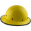 Dynamic Wofljaw Full Brim Fiberglass Hard Hat with 8 Point Ratchet Suspension - Yellow - with Protective Edge