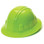 Pyramex 4 Point Full Brim Style with RATCHET Suspension Lime - Oblique View