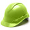 Pyramex Ridgeline Cap Style Hard Hats Hi Viz Lime - Oblique View