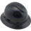 Pyramex Ridgeline Vented Black Full Brim Style Hard Hat  ~ Oblique View