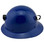 MSA Skullgard Full Brim Hard Hat with FasTrac III Ratchet Suspension - Royal Blue and Light Clip
Left Side  View