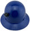 MSA Skullgard Full Brim Hard Hat with FasTrac III Ratchet Suspension - Royal Blue and Light Clip
Back View