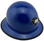 MSA Skullgard Full Brim Hard Hat with FasTrac III Ratchet Suspension - Royal Blue and Light Clip
with Edge Oblique View