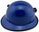 MSA Skullgard Full Brim Hard Hat with FasTrac III Ratchet Suspension - Royal Blue and Light Clip
with Edge Right Side View