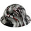 Carbon Fiber Material Hard Hat - Full Brim Hydro Dipped – Second Amendment
Left Side View