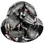 Carbon Fiber Material Hard Hat - Full Brim Hydro Dipped – Second Amendment
Back View