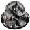 Composite Material Hard Hat - Full Brim Hydro Dipped – Second Amendment Design with Optional Edge
Back View