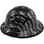 Carbon Fiber Material Hard Hat - Full Brim Hydro Dipped – Covert Flag with Edge Design
Left Side View