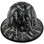 Carbon Fiber Material Hard Hat - Full Brim Hydro Dipped – Covert Flag with Edge Design
Back View