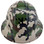 Woodland Camo Full Brim Hydro Dipped Hard Hats
Back View