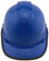 Pyramex Ridgeline VENTED Cap Style Hard Hats Blue - Edge Front