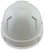 Pyramex Ridgeline 6PT Cap Style Hard Hats White - Back