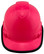 Pyramex Ridgeline Cap Style Hard Hats Hi Viz Pink - 6 Point Suspensions Front with edge