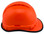 Pyramex Ridgeline Vented Hi-Viz Orange Cap Style Hard Hat with edge left