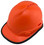 Pyramex Ridgeline Vented Hi-Viz Orange Cap Style Hard Hat - 6 Point Suspensions
 Right Oblique View
