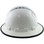 Pyramex Ridgeline Vented White Full Brim Style Hard Hat - 4 Point Suspensions with Protective Edge