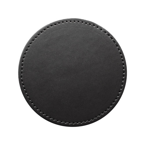 Ashlin® DESIGNER | STRATFORD Executive Round Coaster | Vegan non-Leather (-00-) | [COAST02-00]