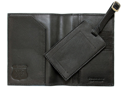 Ashlin® DESIGNER | OKLAHOMA RFID Blocking Passport Wallet and Luggage Tag | Tuscany cowhide | [RFIDP221TAG04-18]