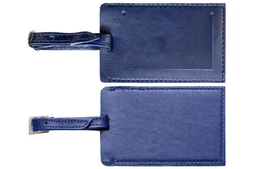 Ashlin® DESIGNER | MADRID Rectangular Luggage Bag Tag with Adjustable Strap | Cowhide Napa | [TAG04-08]