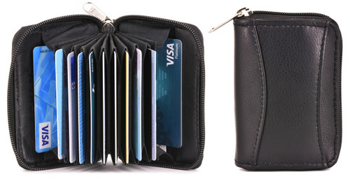 Ashlin® DESIGNER | AKELINA Accordion Card Wallet | Tuscany cowhide | [9775-18]