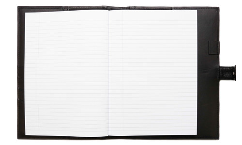 Ashlin® DESIGNER | HOUGH Refillable Journal with book, card pockets, strap | Tuscany cowhide | [P9064-18]